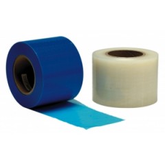 Safe-Dent- BARRIER FILM,  4" x 6" , 1200 perforated sheets, BLUE 1 Roll